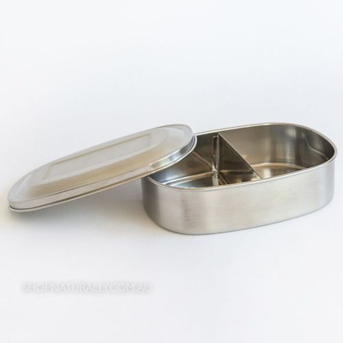 Ever Eco Stainless Steel 2 Compartment Bento Snack Box