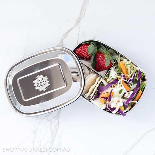 Ever Eco Stainless Steel 3 Compartment Bento Snack Box