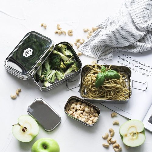 Ever Eco Stainless Steel Stackable Bento 1200ml