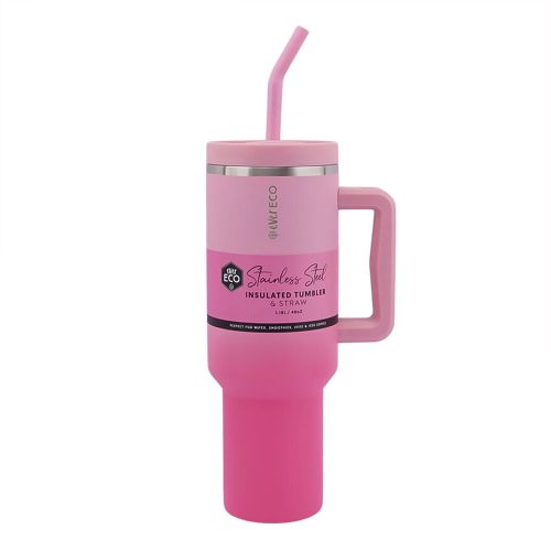 Ever Eco Insulated Tumbler with Handle & Straw Rise 1.18L
