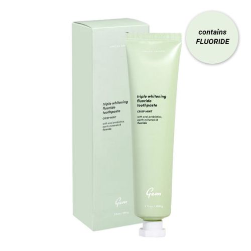 Gem Triple Whitening Fluoride Toothpaste Crisp Mint 100g