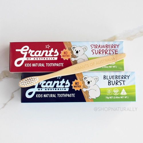 Grants Kids Bamboo Toothbrush Ultra Soft Bristles