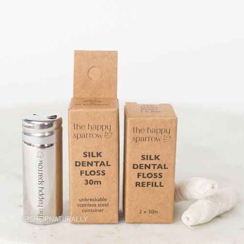 The Happy Sparrow Silk Dental Floss Refill 60m