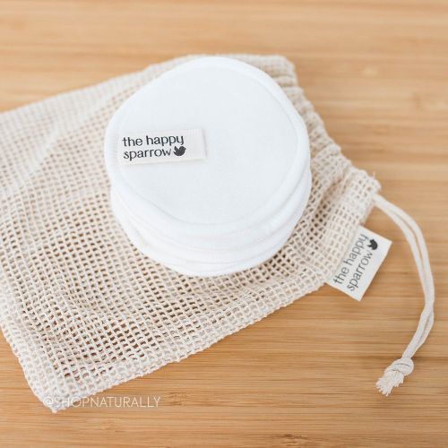 The Happy Sparrow Reusable Bamboo Makeup Remover Pads 5 Pack