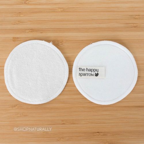 The Happy Sparrow Reusable Bamboo Makeup Remover Pads 5 Pack