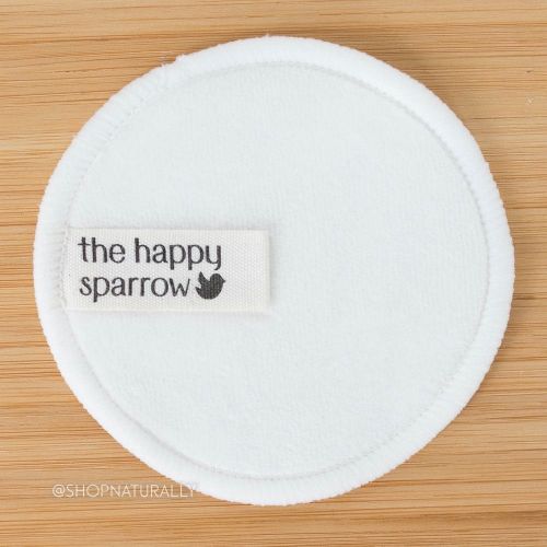 The Happy Sparrow Reusable Bamboo Makeup Remover Pads 5 Pack
