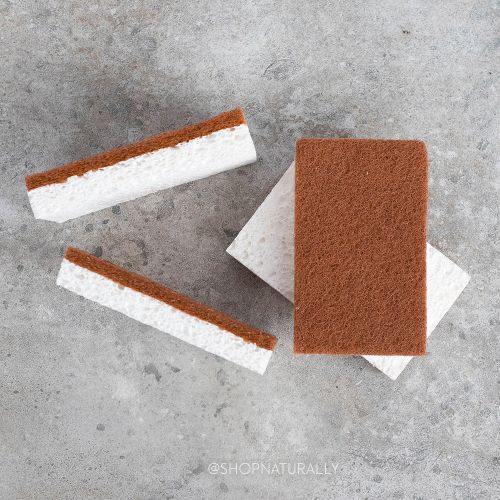 Buy The Happy Sparrow Coconut Scourer Sponge 10 Pack online