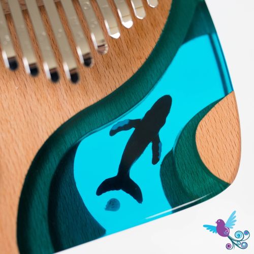 Hluru Kalimba 17 Key Whale in C Major
