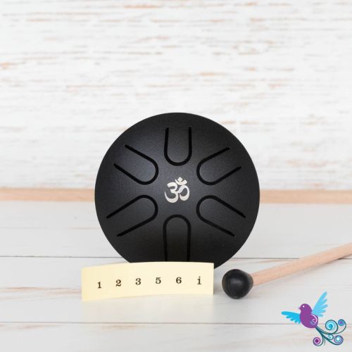Hluru Mini Pentatonic Tongue Drum Black