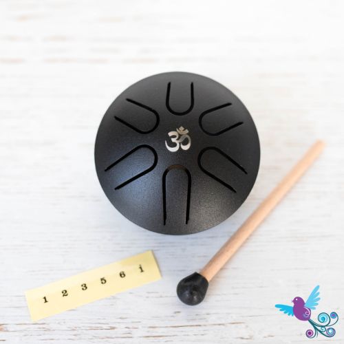 Hluru Mini Pentatonic Tongue Drum Black