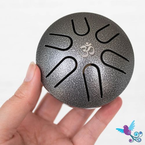 Hluru Mini Pentatonic Tongue Drum Silver