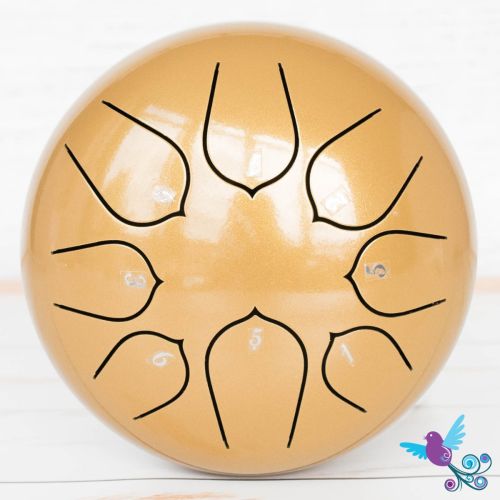 Hluru 8 Note Pentatonic Lotus Tongue Drum Yellow