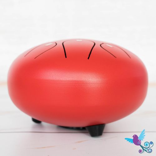 Hluru 8 Note Pentatonic Lotus Tongue Drum Red