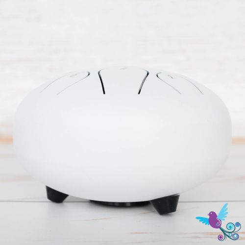 Hluru 8 Note Pentatonic Lotus Tongue Drum White
