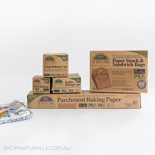 If You Care Unbleached Chlorine Free Parchment Baking Paper Roll 19.8m