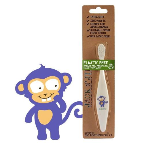 Buy Jack n Jill Kids Bio Monkey Toothbrush Soft Bristles Online