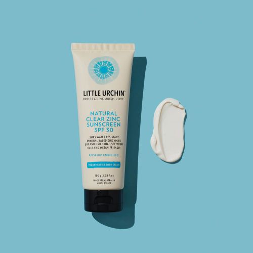 Little Urchin Natural Sunscreen Clear Zinc SPF30 100g