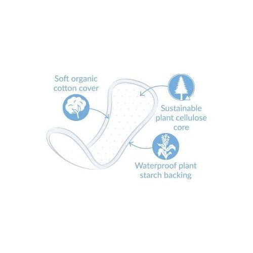 Natracare Panty Liners Curved 30 Pack