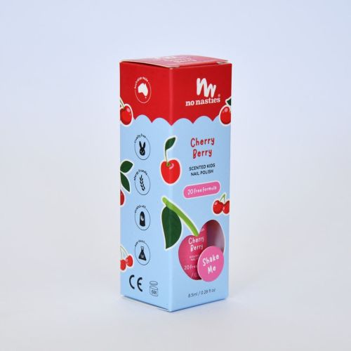 No Nasties Scented Nail Polish Cherry Berry 8.5ml