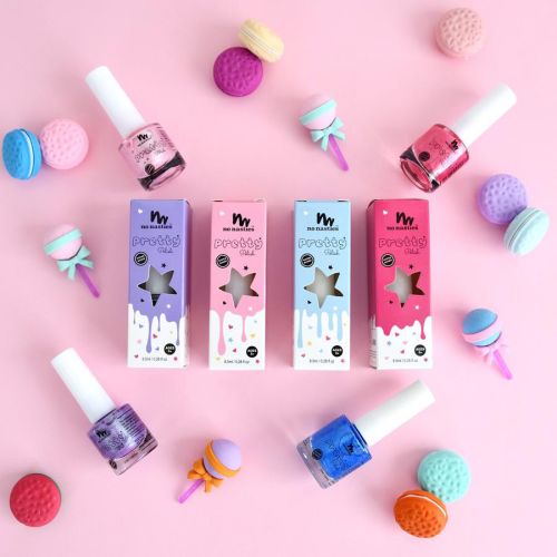 No Nasties Water Based Peelable Nail Polish Pastel Pink