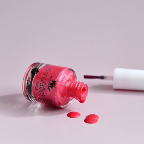 No Nasties Water Based Peelable Nail Polish Bright Pink