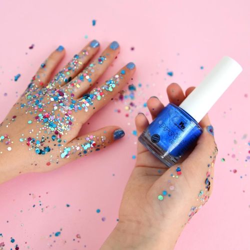 No Nasties Water Based Peelable Nail Polish Mermaid Blue