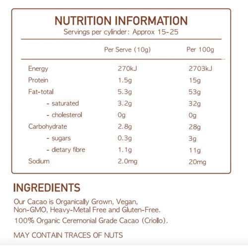 Nourish Hub Ceremonial Grade Cacao 250g
