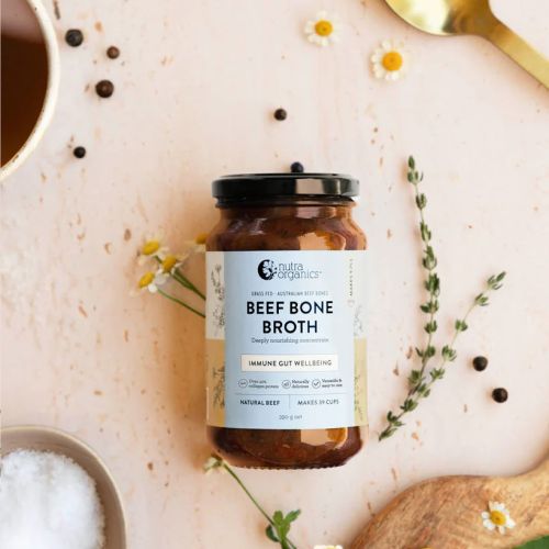Nutra Organics Bone Broth Beef Concentrate Natural Beef 390g