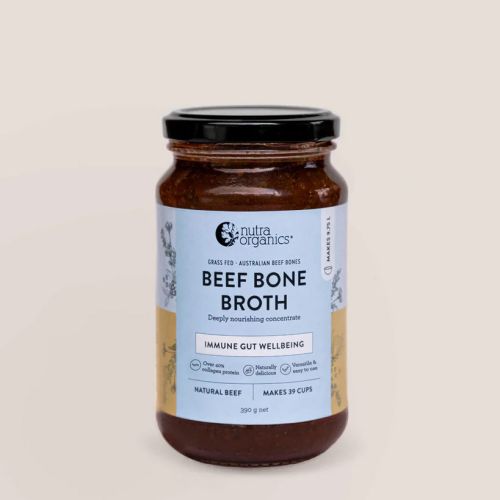 Nutra Organics Bone Broth Beef Concentrate Natural Beef 390g