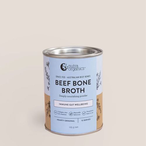 Nutra Organics Bone Broth Beef Powder Hearty Original 125g