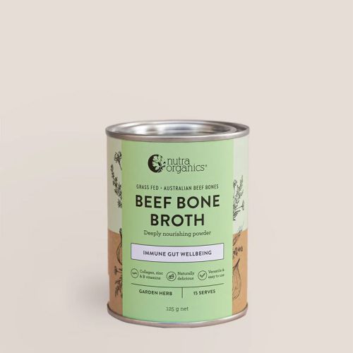 Nutra Organics Bone Broth Beef Powder Garden Herb 125g