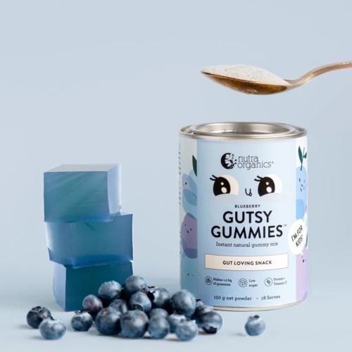 Nutra Organics Gutsy Gummies Blueberry 150g