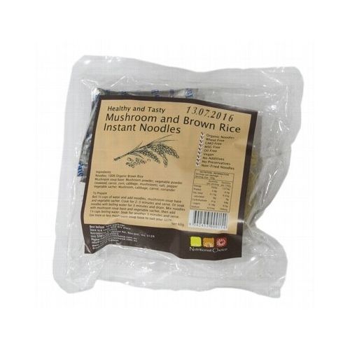 Nutritionist Choice Mushroom Brown Rice Instant Noodles 60g