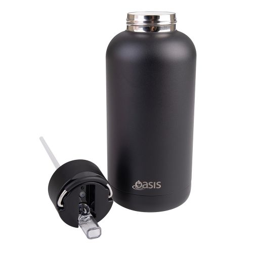 Buy Oasis Moda 1.5L black insulated water bottle