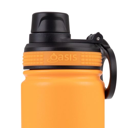 Buy Oasis 550ml Neon Orange Insulated Water Bottle