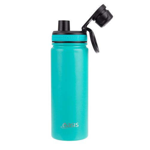 Buy Turquoise Oasis 550ml insulated bottle with screw lid
