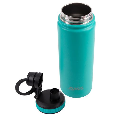 Buy Turquoise Oasis 550ml insulated bottle with screw lid