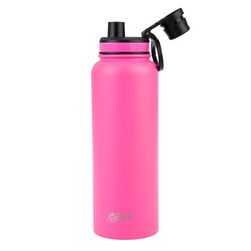 Buy Oasis insulated neon pink 1.1L sports bottle