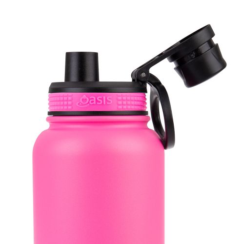 Buy Oasis insulated neon pink 1.1L sports bottle