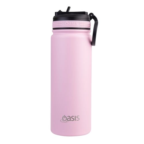 Buy Oasis insulated water bottle with straw 550ml carnation