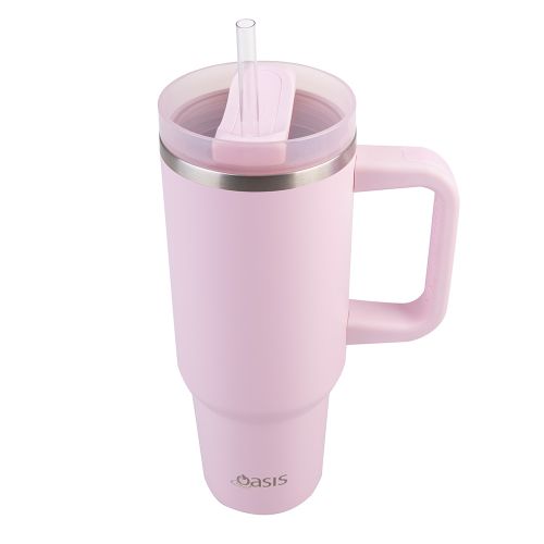 Oasis Insulated Tumbler with Straw Pink Lemonade 1.2L