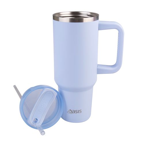 Oasis Insulated Tumbler with Straw Periwinkle 1.2L