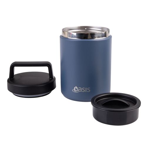Oasis Stainless Steel Insulated Food Flask Indigo 480ml