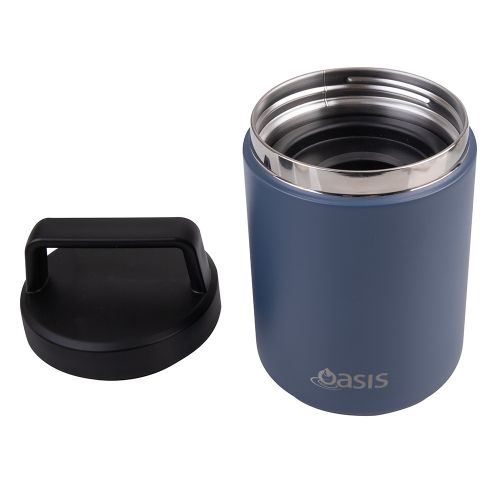Oasis Stainless Steel Insulated Food Flask Indigo 480ml