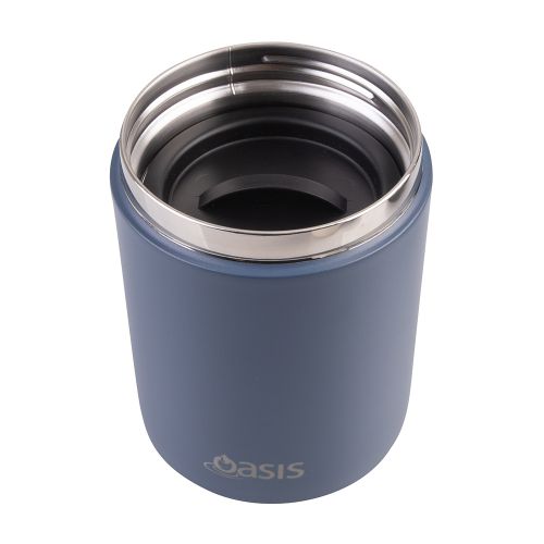 Oasis Stainless Steel Insulated Food Flask Indigo 480ml