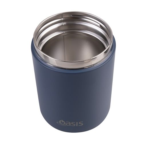 Oasis Stainless Steel Insulated Food Flask Indigo 480ml