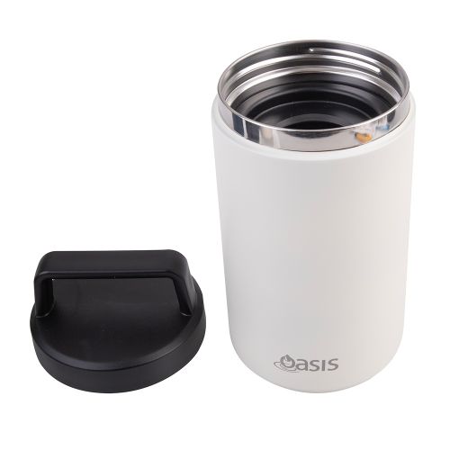 Oasis Stainless Steel Insulated Food Flask Alabaster 700ml