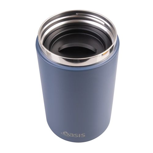 Oasis Stainless Steel Insulated Food Flask Indigo 700ml