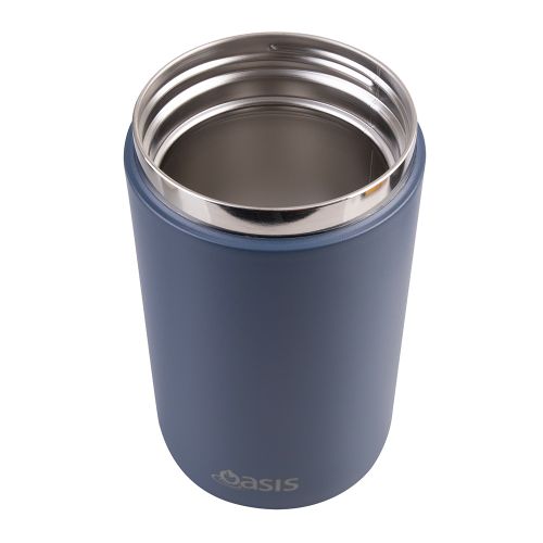 Oasis Stainless Steel Insulated Food Flask Indigo 700ml
