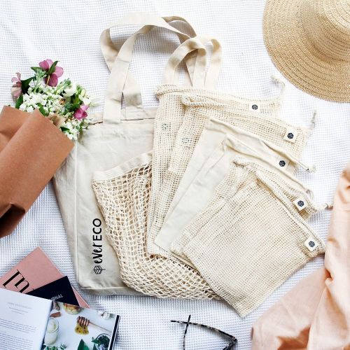 Ever Eco Cotton Zero Waste Shopping Set 8 Pack